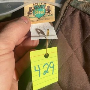 #429 Men's medium hunting vest Ideal brand made in the USA new with tags.